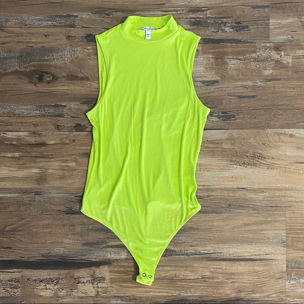 Express mock neck tank bodysuit